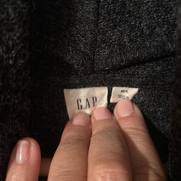 Gap dark Heather grey cardigan size M/L - Picture 2 of 6